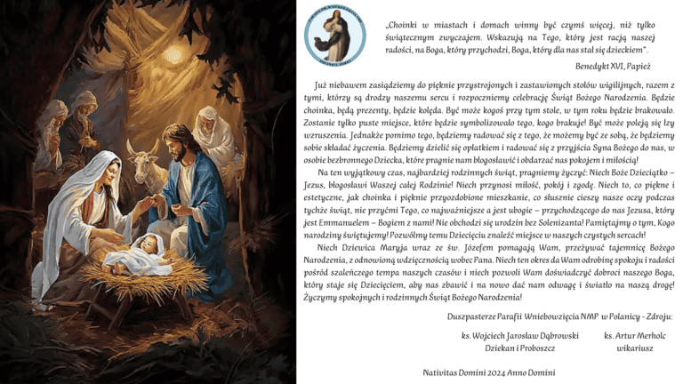 Życzenia Bożonarodzeniowe 2024 Anno Domini