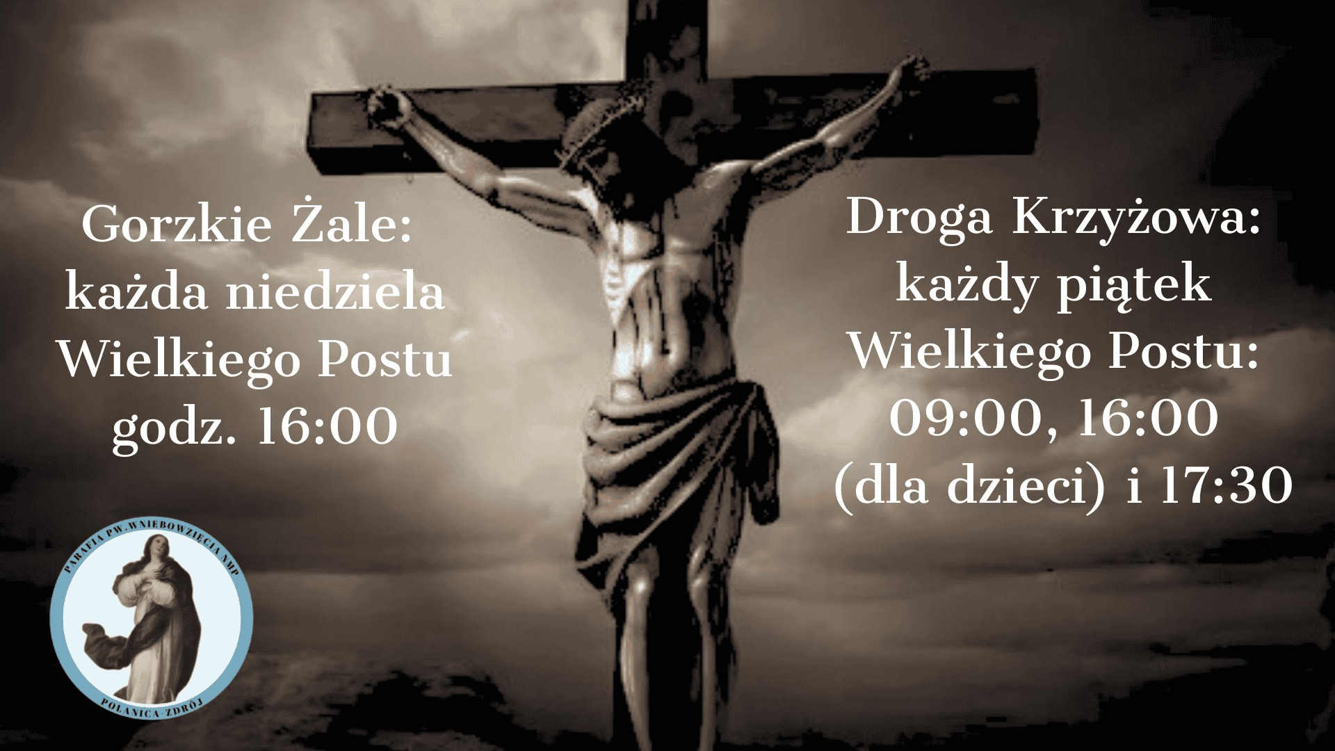 Nabożeństwa Wielkiego Postu 2026 r.